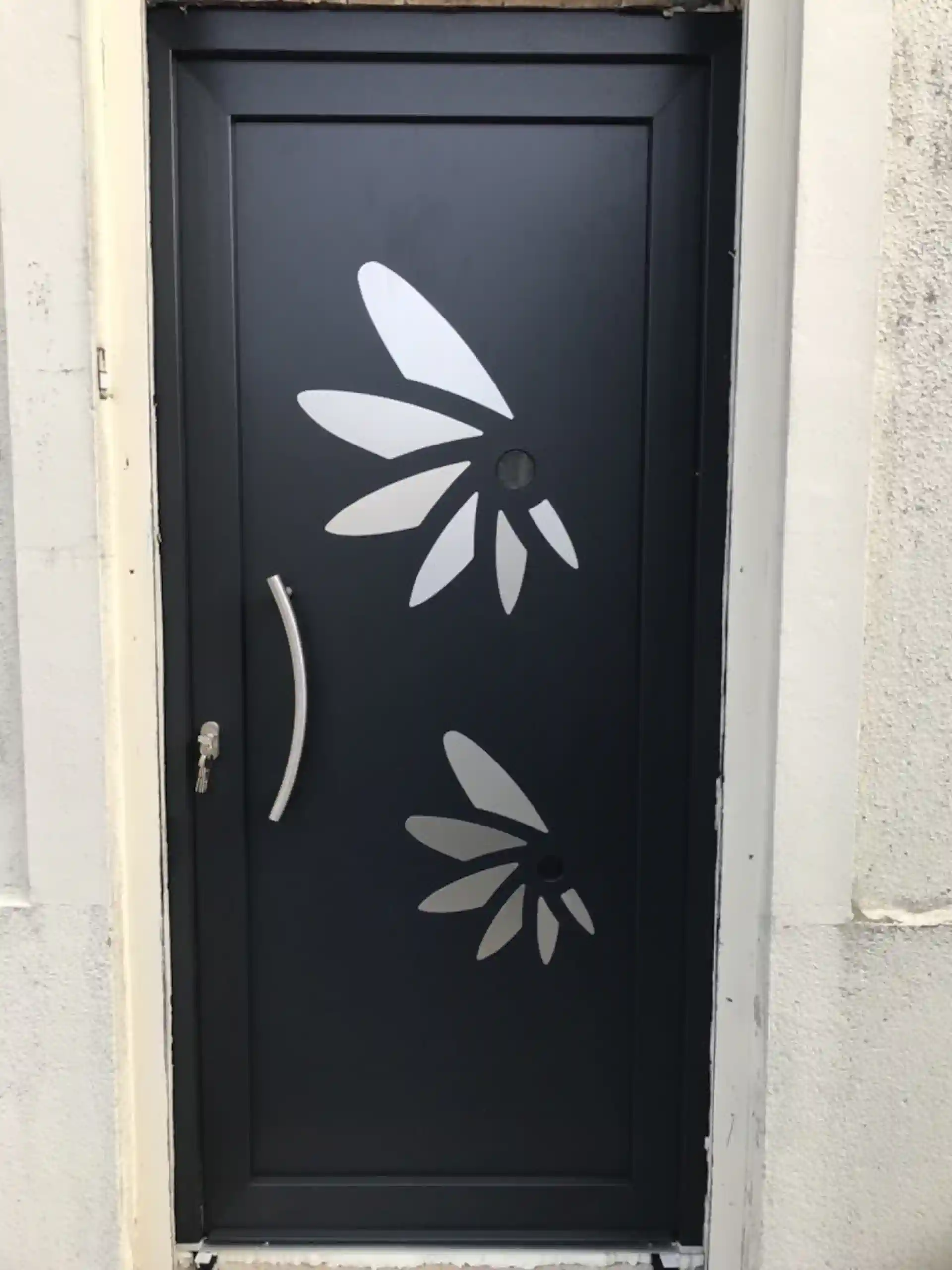 porte d'entrée moderne avec découpes porte d'entrée moderne avec découpes